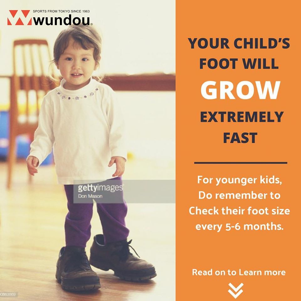 Your child’s foot will grow extremely Fast !!!