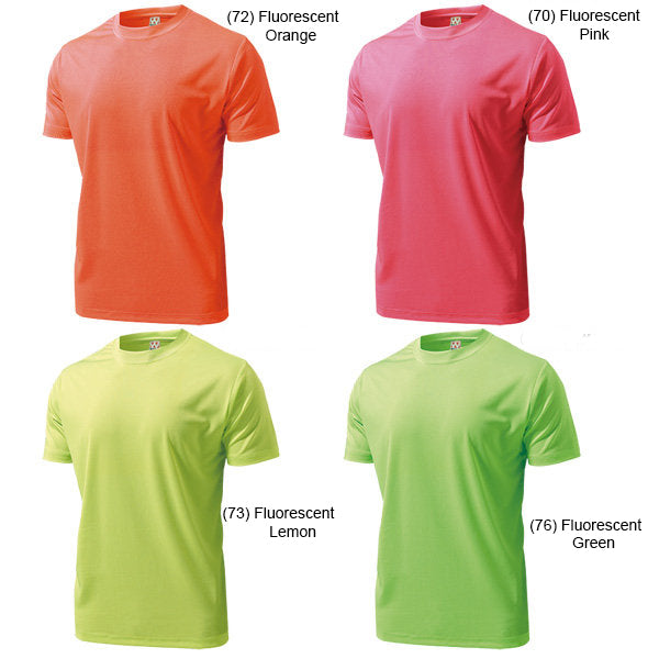 (Kids Sizes) Fluorescent Colour - Dry Light Roundneck Tshirt