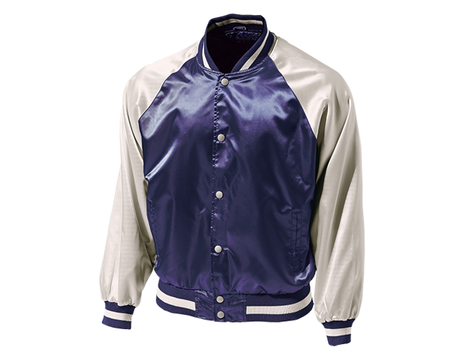 Purple satin 2025 baseball jacket