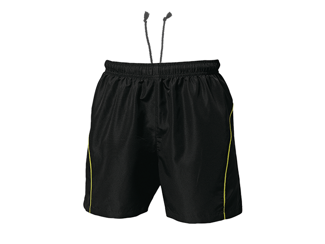 Yellow 2025 volleyball shorts