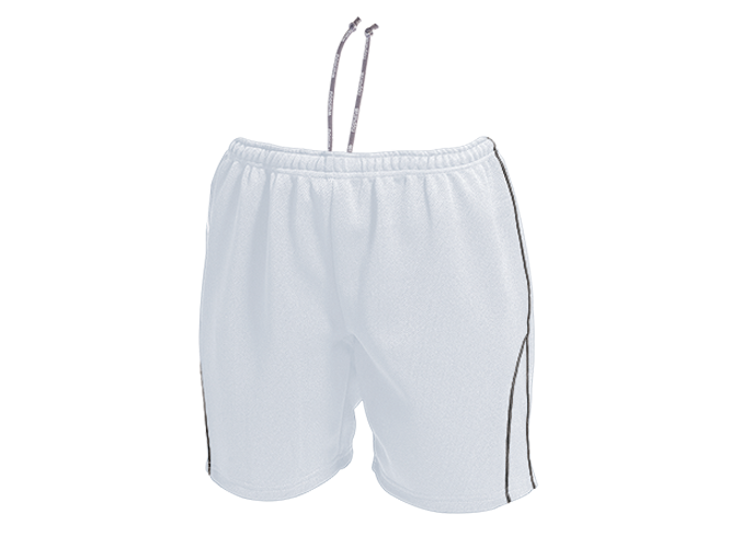 White 2025 volleyball shorts
